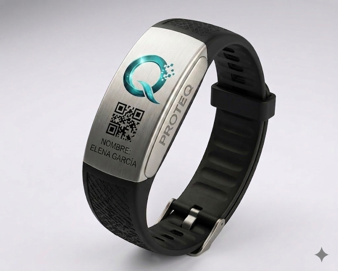 Brazalete ProteQ en primer plano